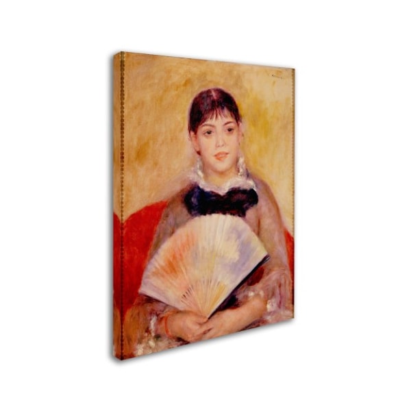 Renoir 'Girl With A Fan' Canvas Art,18x24